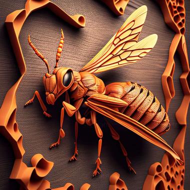 3D model Polistes mandarinus (STL)